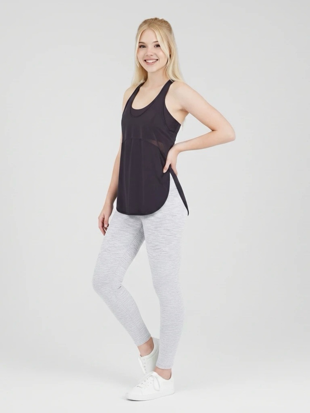 Lululemon Twist Around Tank Sz 8 Black Athletic apparel Style W1AIDS